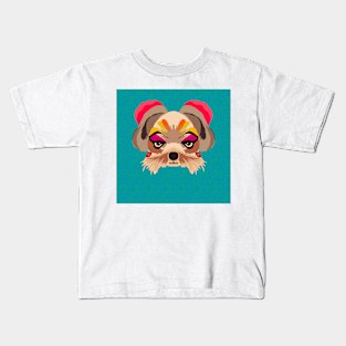 Drag queen dog Kids T-Shirt